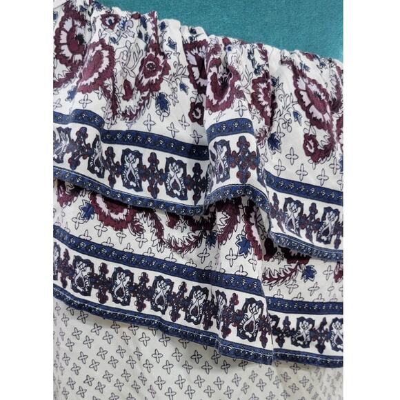 Francescas Top Womens Small Layered Ruffles Boho Cottagecore Coastal Vibes NWT - Picture 6 of 9